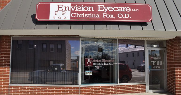Exterior street view of Envision Eyecare